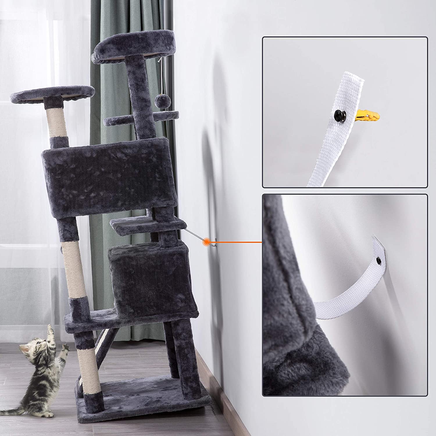 Cadre d'escalade de chat de lu - Sustainable Living Model avis et prix